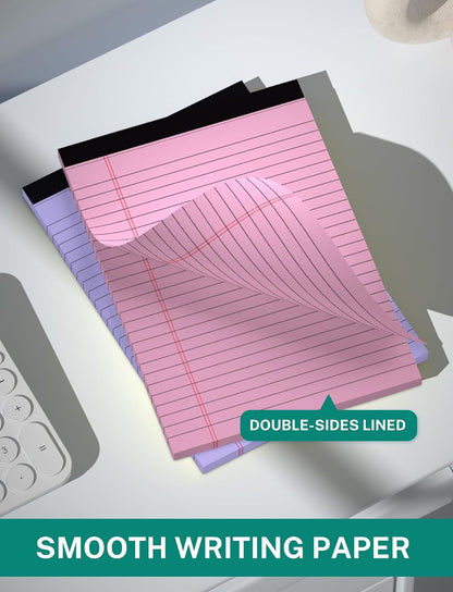 12 Pack 5×8 Legal Pads – Colorful Notes for Everyday Ideas